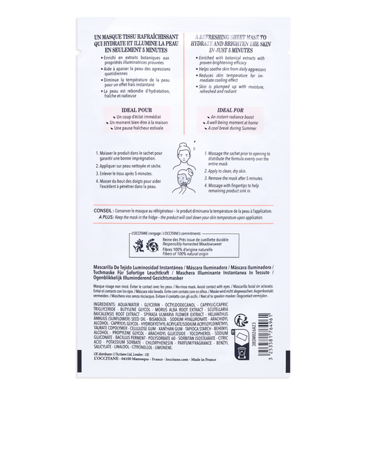Reine Blanche Sheet Mask - Reine Blanche Aydınlatıcı Kağıt Maske