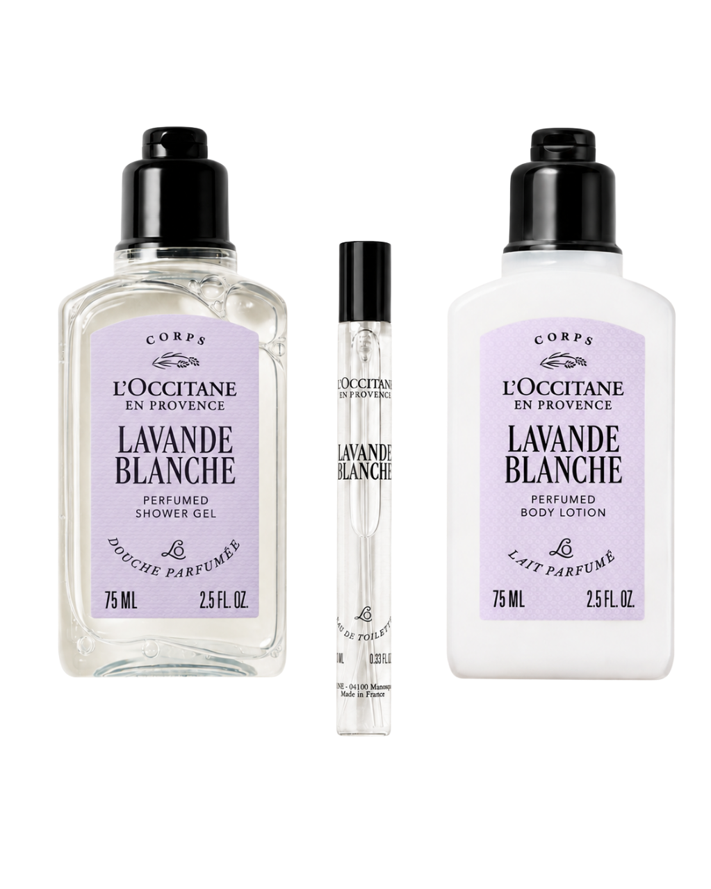 Lavande Blanche Seyahat Boy Hediye Seti