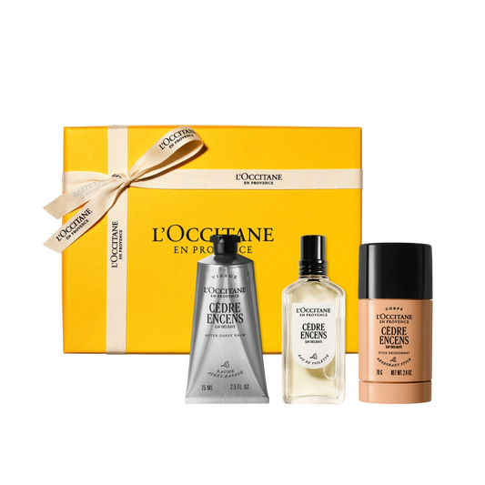 Cèdre Encens (Baux) Perfume Gift Set - Cèdre Encens Parfüm Bakım Hediye Seti
