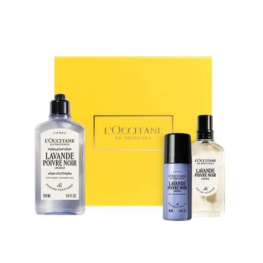 Lavande Poivre Noir -L'Occitan Perfume & Body Care Gift Set - Lavande Poivre Noir - L'Occitan Parfüm & Vücut Bakımı Hediye Seti