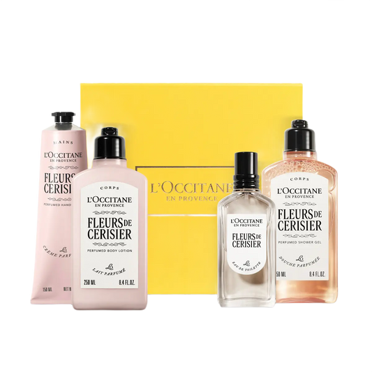Fleurs de Cerisier - Cherry  Perfume & Body Care Gift Set - Kiraz Çiçeği  Parfüm & Vücut Bakımı Hediye Seti