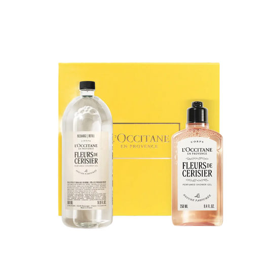 Fleurs de Cerisier - Cherry Shower Gel & Refill Duo - Kiraz Çiçeği Duş Jeli & Ekonomik Yedek İkilisi