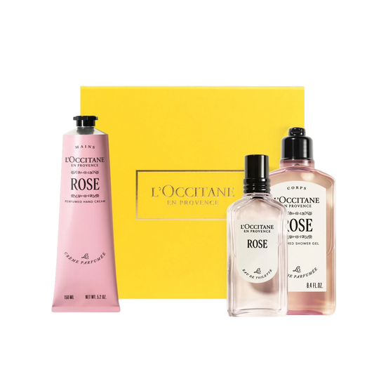 Rose Perfume & Body Care Gift Set - Gül Parfüm & Vücut Bakım Hediye Seti