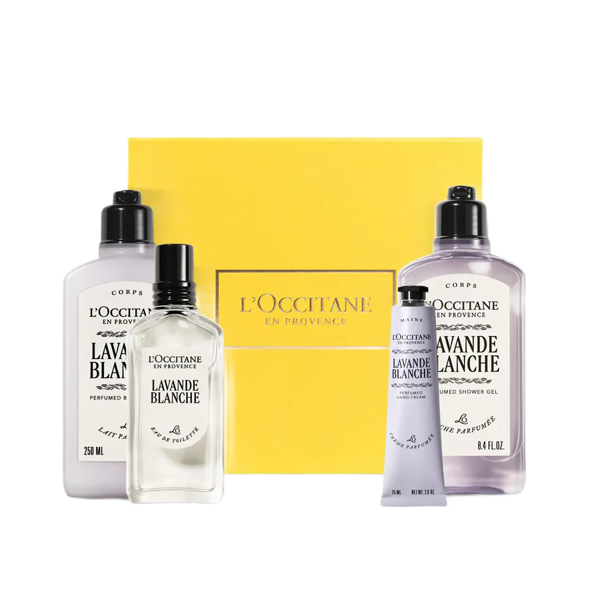 Lavande Blanche - White Lavender Perfume & Body Care Gift Set - Beyaz Lavanta Parfüm & Vücut Bakım Hediye Seti