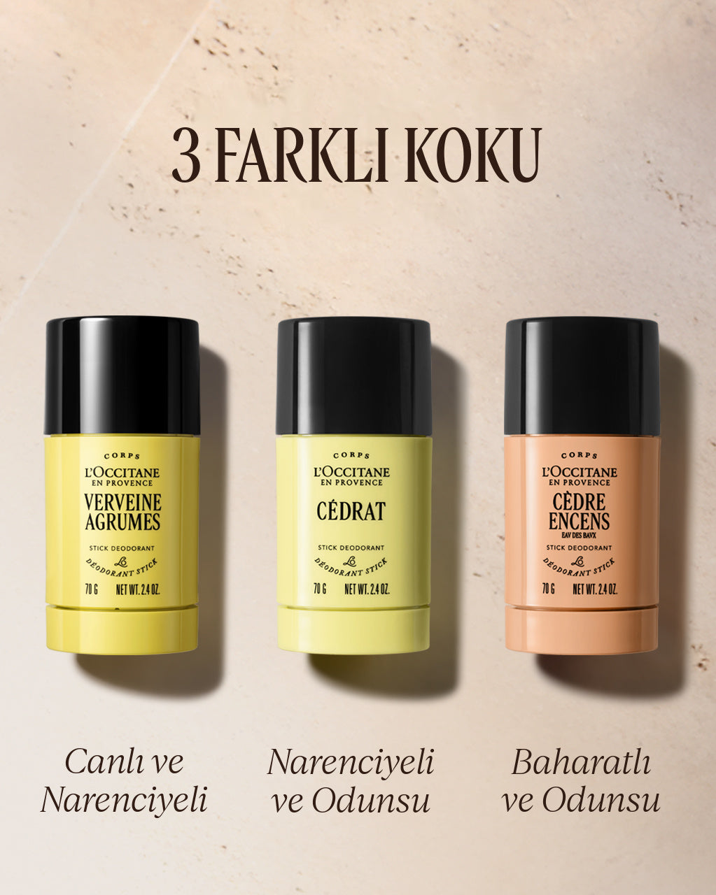 Verveine Agrumes (Citrus Verbena) Stick Deodorant