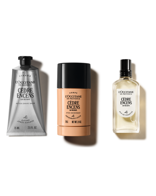 Cèdre Encens (Baux) Perfume Gift Set - Cèdre Encens Parfüm Bakım Hediye Seti