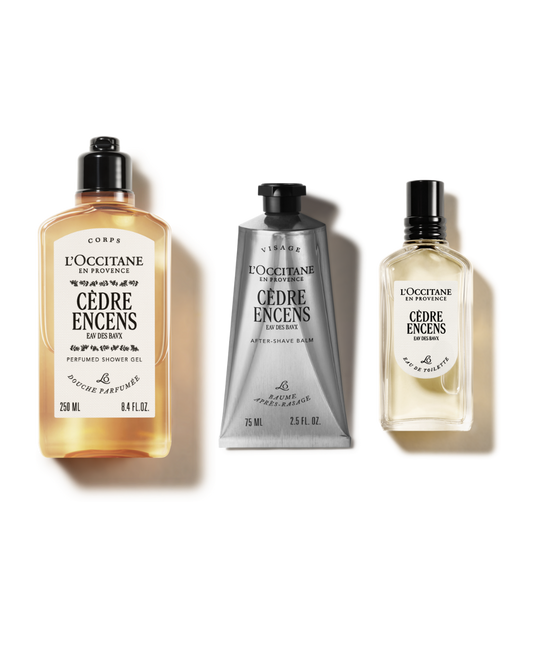 Cèdre Encens (Baux) Perfume & Body Care Gift Set - Cèdre Encens Parfüm & Vücut Bakım Hediye Seti