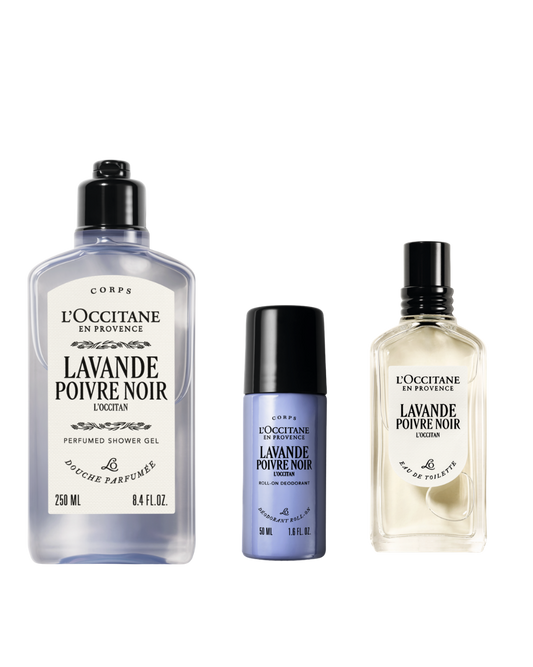 Lavande Poivre Noir -L'Occitan Perfume & Body Care Gift Set - Lavande Poivre Noir - L'Occitan Parfüm & Vücut Bakımı Hediye Seti