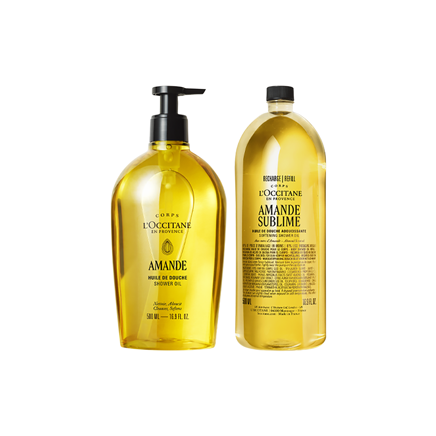Almond Duş Yağı & Refill İkilisi - Almond Shower Oil & Refill Duo
