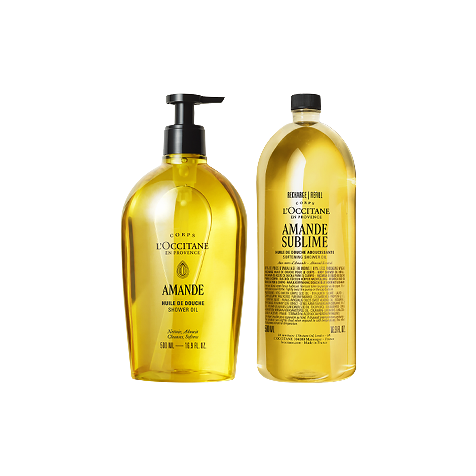 Almond Duş Yağı & Refill İkilisi - Almond Shower Oil & Refill Duo