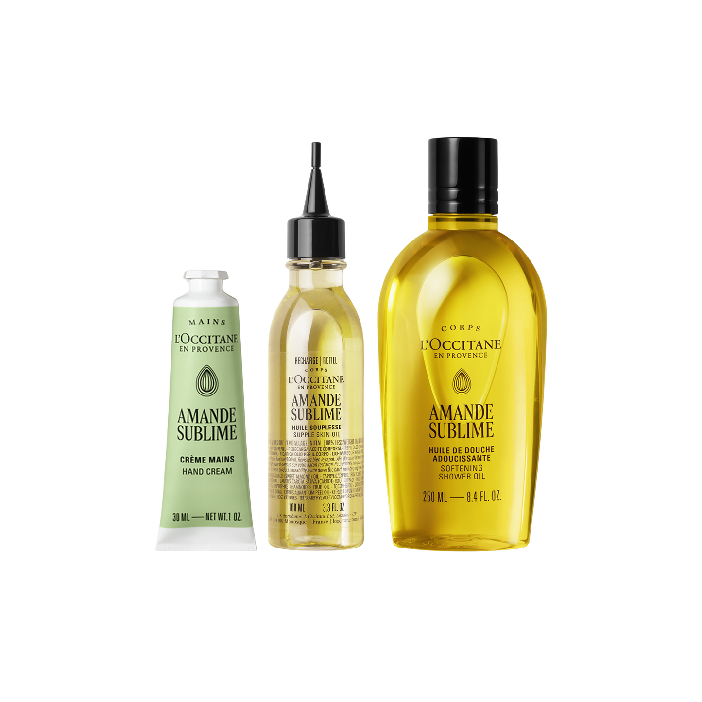 Almond Vücut Bakım Hediye Seti Üçlüsü - Almond Body Care Gifting Kit