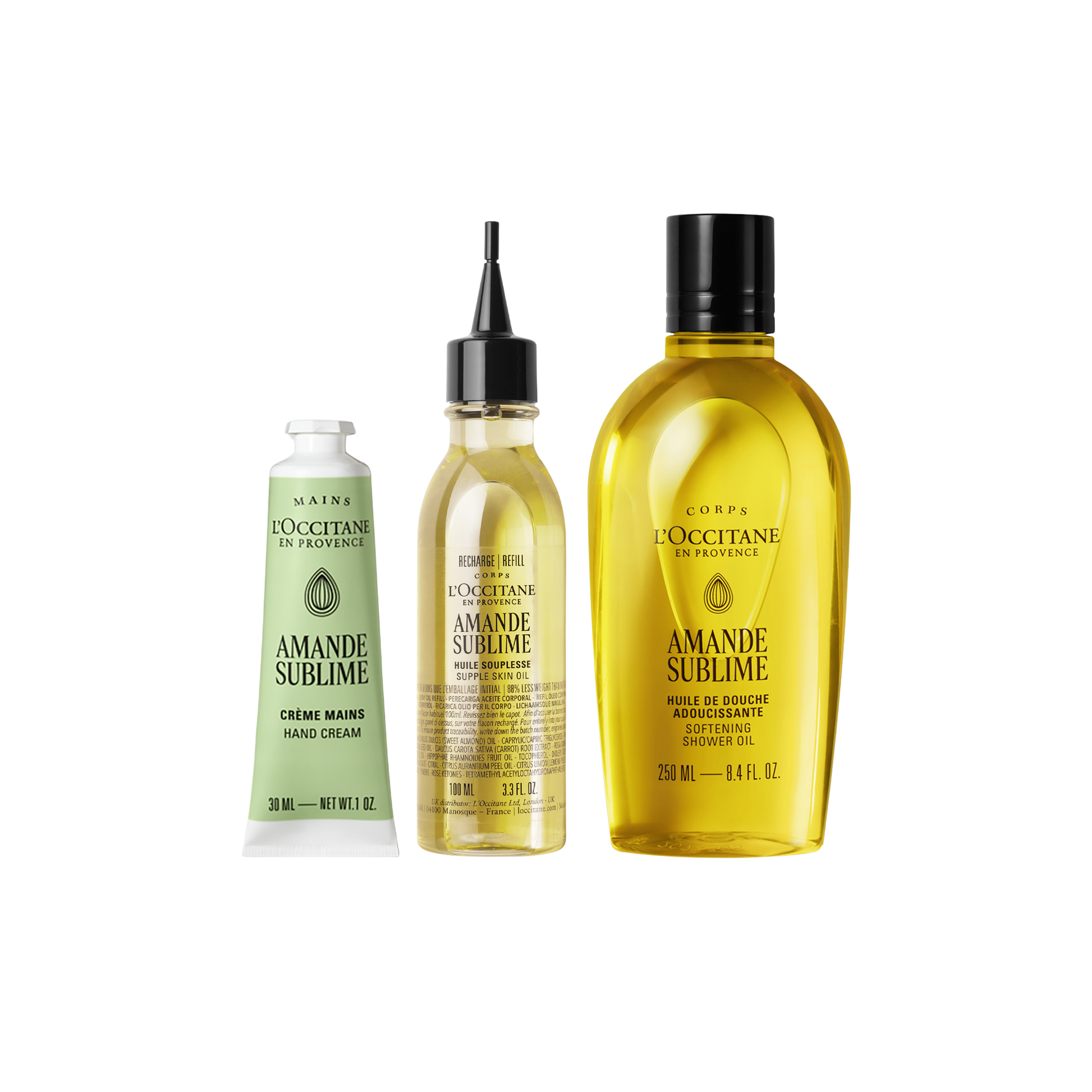 Almond Vücut Bakım Hediye Seti Üçlüsü - Almond Body Care Gifting Kit