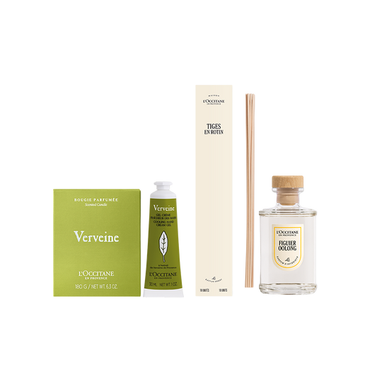 Mine Çiçeği & Sandal Ağacı Oda Kokusu Hediye Seti- Verveine & Santal Home Diffuser Gifting Kit